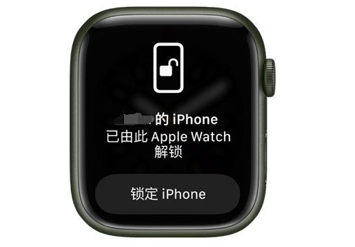 莱山苹果手机维修分享用 AppleWatch 解锁配备面容 ID 的 iPhone方法 