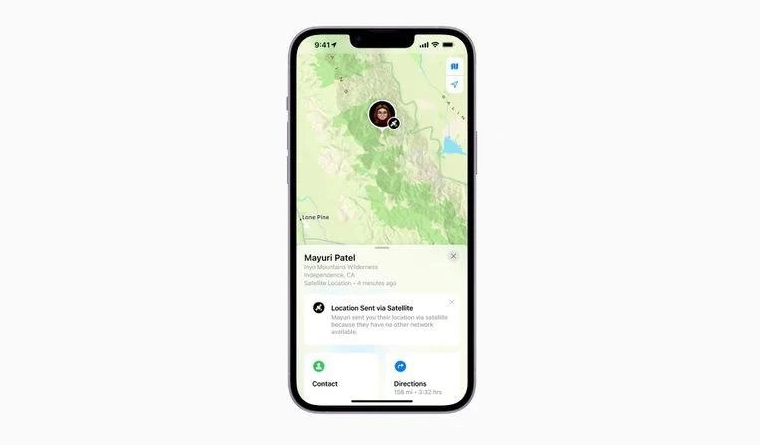 莱山苹果14维修分享iPhone14系列中 FindMy功能通过卫星分享位置方法教程 